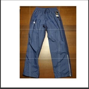 Adidas nylon/track pants size medium. Dark blue